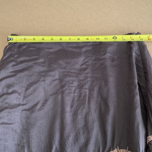 Chico’s Brown A-line Skirt. Size 0. Fully lined. Embroidered detail - Picture 5 of 8